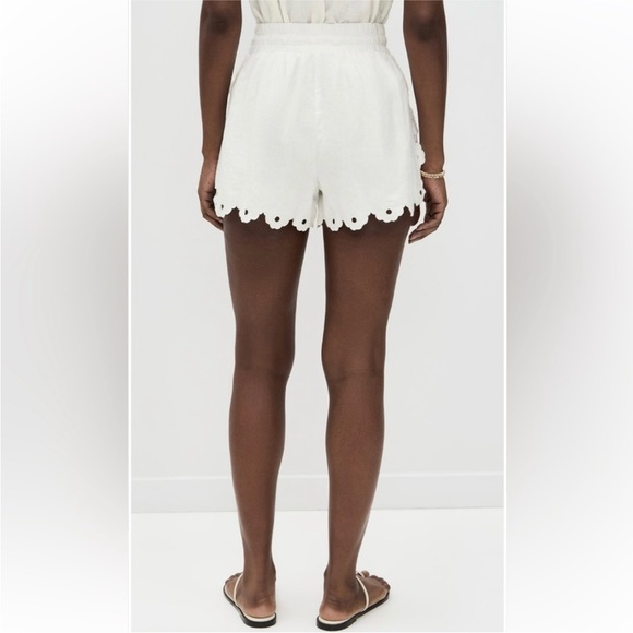 Farm Rio Richelieu Linen Ivory Shorts - Picture 5 of 7